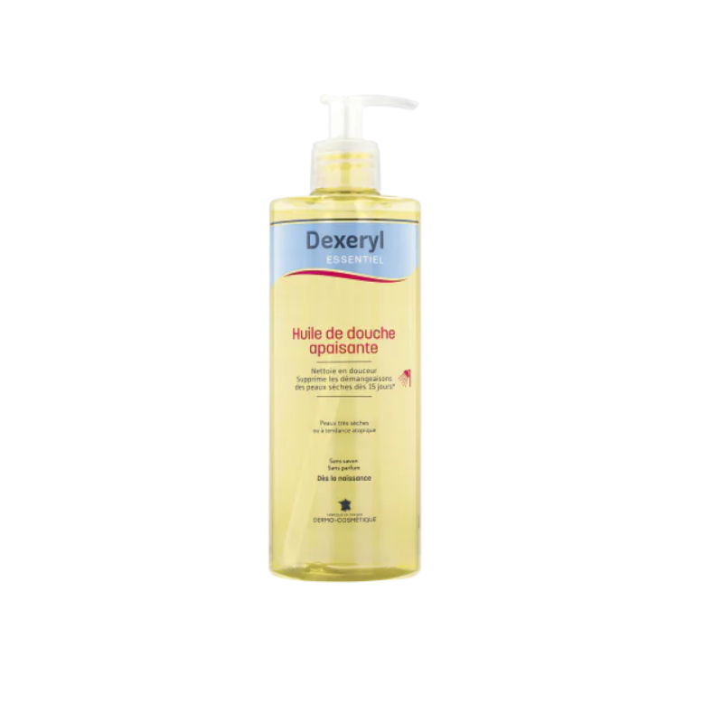 Dexeryl Huile de douche apaisante Pierre Fabre - flacon-pompe de 500ml