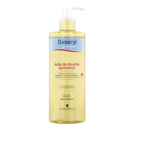 Dexeryl Huile de douche apaisante Pierre Fabre - flacon-pompe de 500ml