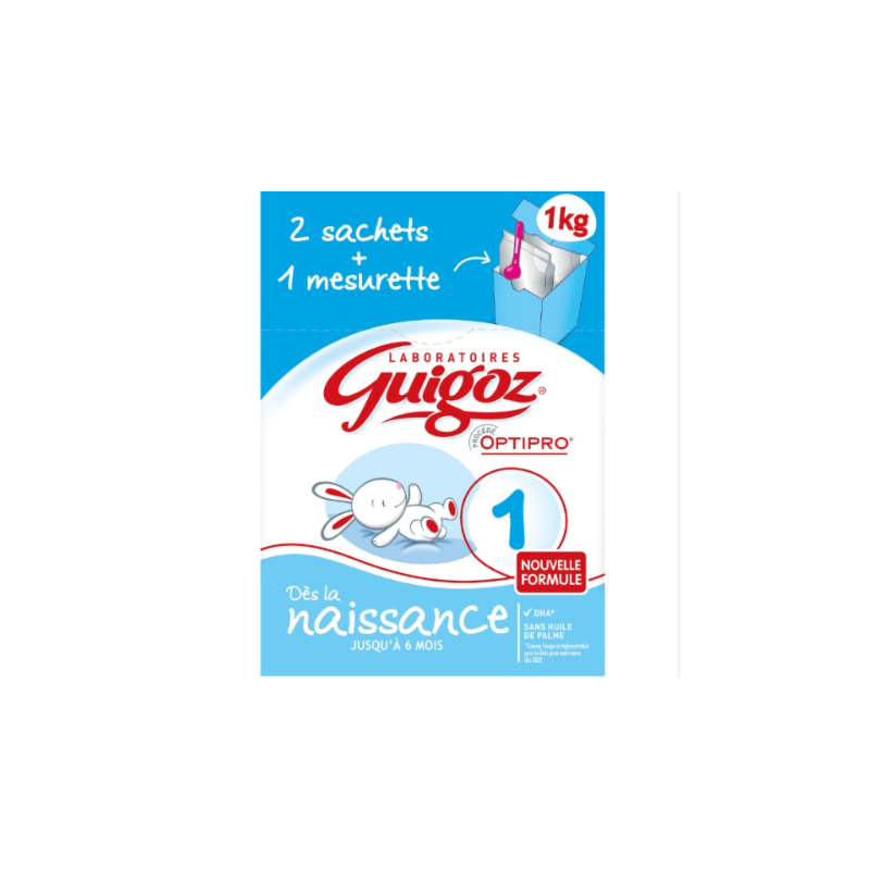 Lait bébé en Poudre 1er âge GUIGOZ