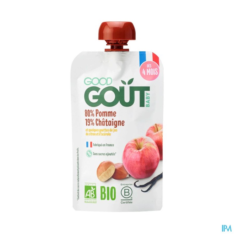 GOODGOUT POMME/CHATAIGNE 120G