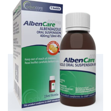 ALBENDAZOLE 400MG/10ML SUSP. BUV FL/1