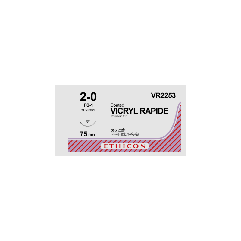 VICRYL 2/0 AIG RONDE 75CM