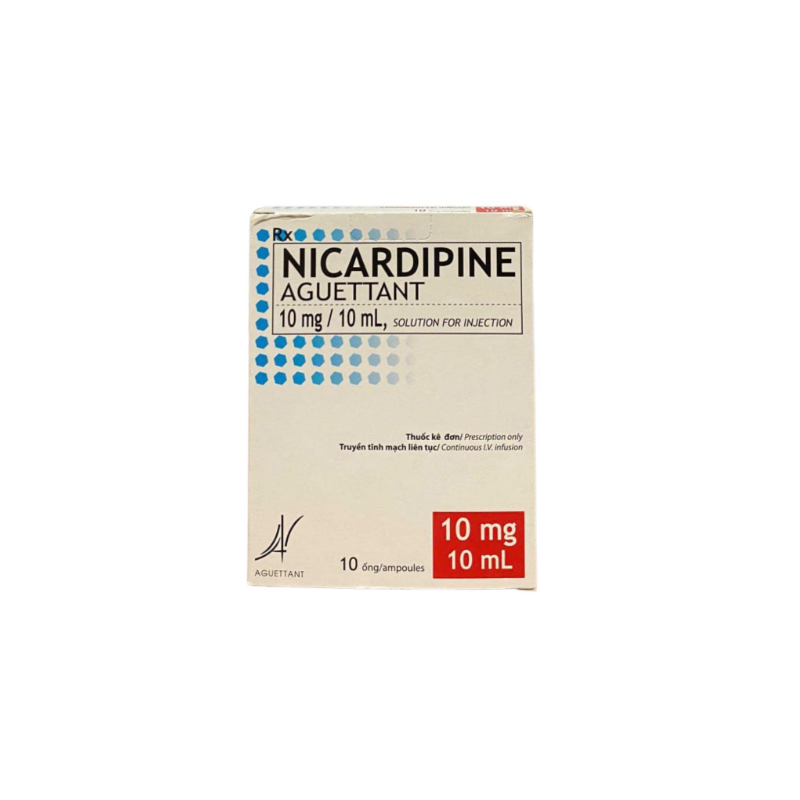 NICARDIPINE AGUETTANT 10MG 10ML B/10