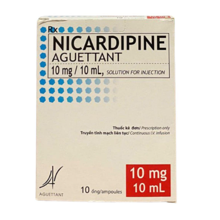 NICARDIPINE AGUETTANT 10MG 10ML B/10