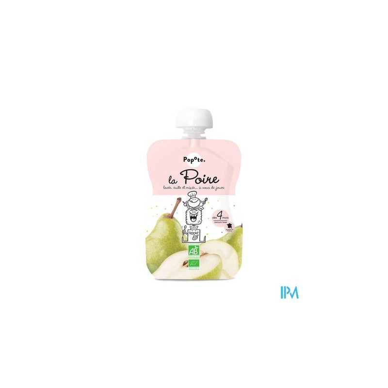 POPOTE COMPOTE POIRE 120G