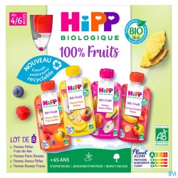 HIPP COMPOTE M PACK 4-6M GOUR90G 8