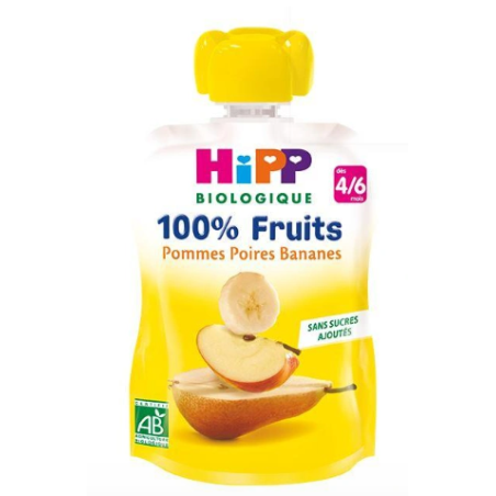 HiPP Bio Pommes Poires Bananes (Dès 4/6 mois)