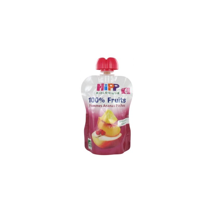 HIPP POMME ANANAS PECHES 6 MOIS