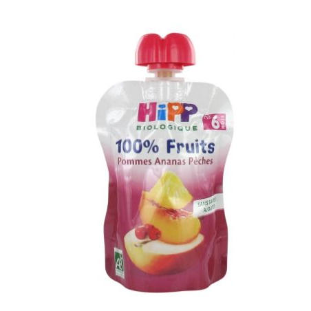 HIPP POMME ANANAS PECHES 6 MOIS