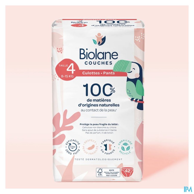 BIOLANE COUCHE CULOTTE ECO T4 X42