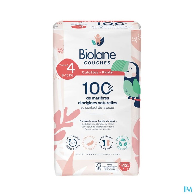 BIOLANE COUCHE CULOTTE ECO T4 X42