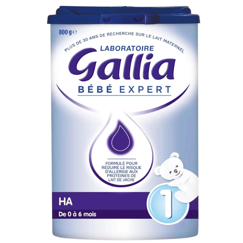 Gallia Bebe Expert HA 1 Lait En Poudre 0-6 Mois 800g
