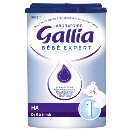 Gallia Bebe Expert HA 1 Lait En Poudre 0-6 Mois 800g