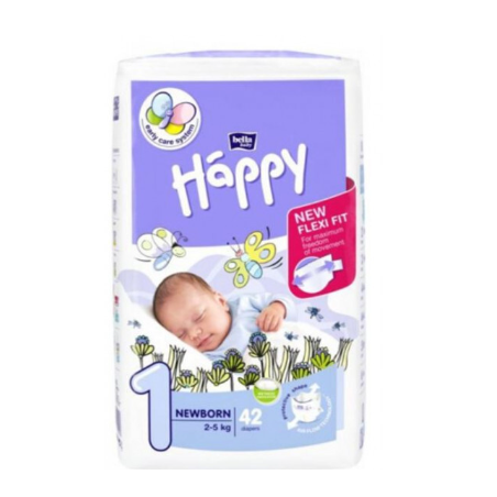 Bella Happy Couche T1 2 À 5Kg 42 Couches