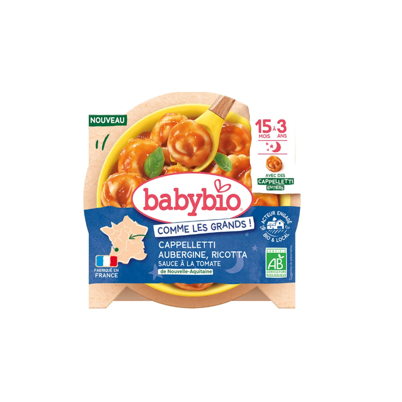 BABYBIO Cappelletti Aubergine Ricotta