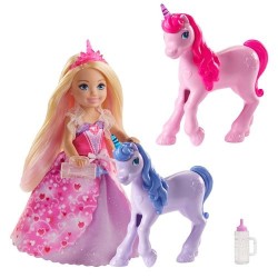 Poupée Barbie Dreamtopia - Princesse Chelsea et ses licornes - Mattel