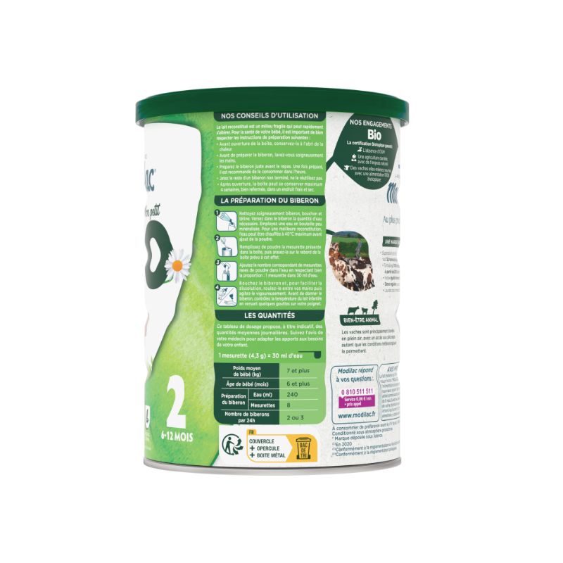 MODILAC BIO 2 800G