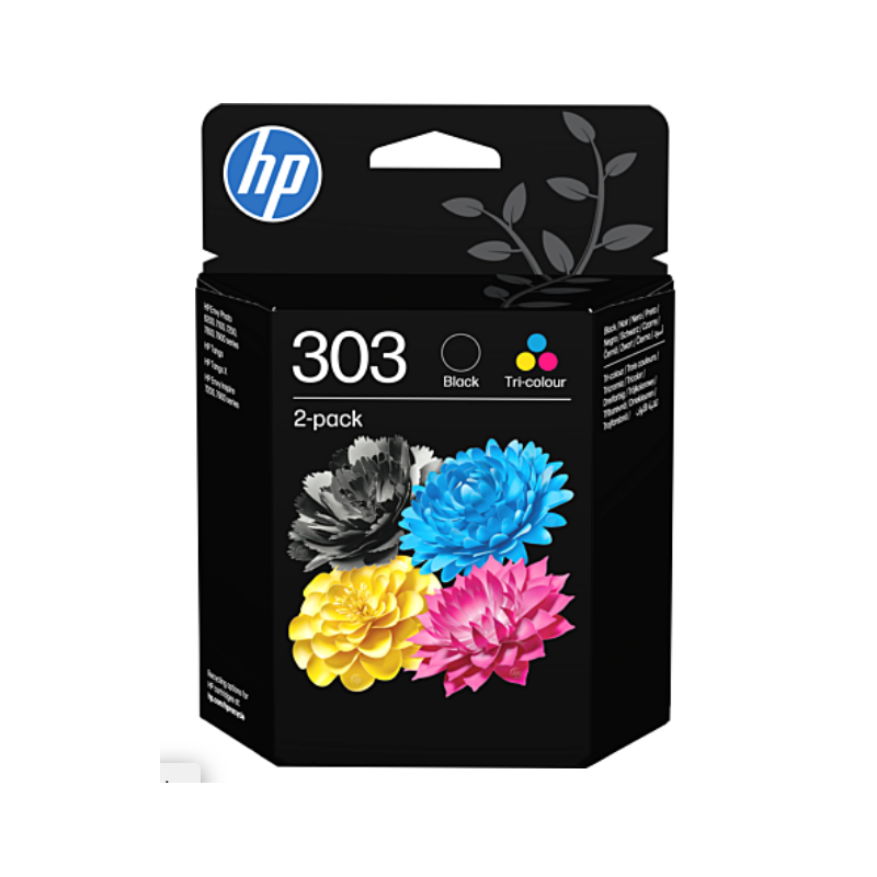 HP 303 Black/Tri - Color Original Ink Cartridge 2-Pack