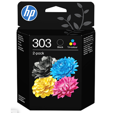 HP 303 Black/Tri - Color Original Ink Cartridge 2-Pack