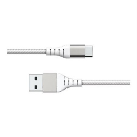 Force Power Lite - USB-kabel - 24 Pin USB-C (M) Naar USB (M) - 3 a - 1.2 M - Reinforced Cable, 100% Recycled Plastic - Wit
