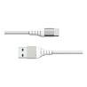 Force Power Lite - USB-kabel - 24 Pin USB-C (M) Naar USB (M) - 3 a - 1.2 M - Reinforced Cable, 100% Recycled Plastic - Wit