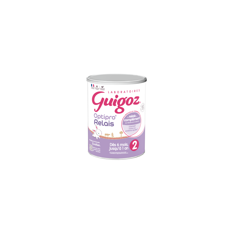 GUIGOZ Optipro Relais 2 / Evolia a2 2ème âge, boîte de 800 g