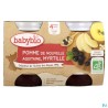 BABYBIO POMME/MYRTILLE 2X130G