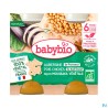 BABYBIO MENU AUBER/POIS CHI 2X200G
