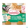 BABYBIO MENU AUBER/POIS CHI 2X200G