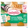 BABYBIO MENU AUBER/POIS CHI 2X200G