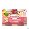 BABYBIO POMME/GRENADE POT 2X130G