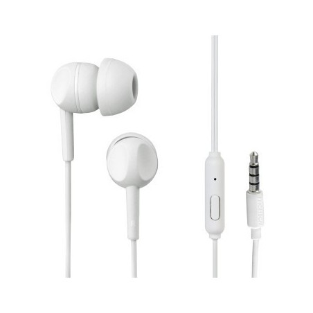 Ecouteurs intra-auriculaires avec microphone blanc THOMSON