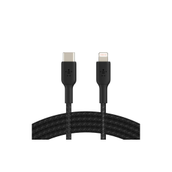 Câble Lightning/USB-C Belkin USB-C 1m tressé noir