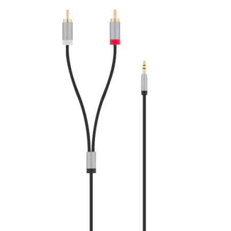 Câble jack 3,5mm mâle / 2 RCA mâle 1,2m