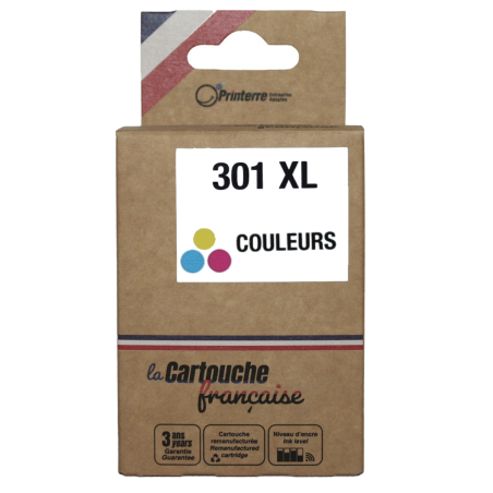 Cartouche d'encre - COMPATIBLE - HP 301XL - COULEURS