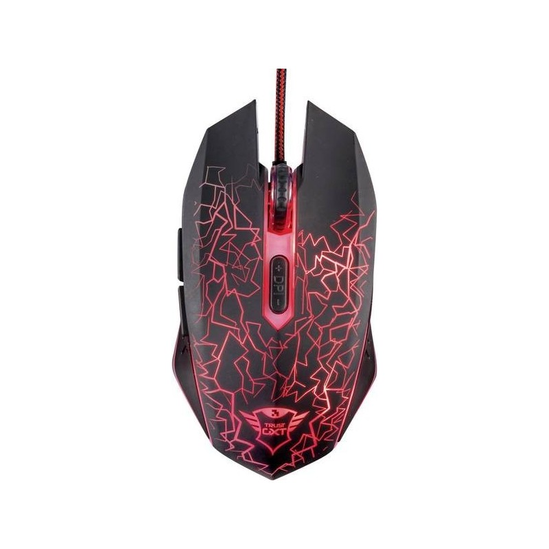 Souris optique Trust iZZA gaming rétroéclairé usb (600-2400Dpi)