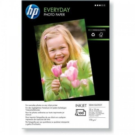 Papier photo 10 x 15 brillant HP  - 100 feuilles