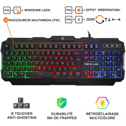 PACK GAMING The g-lab COMBO-HELIUM - Clavier+Souris+Ecouteurs