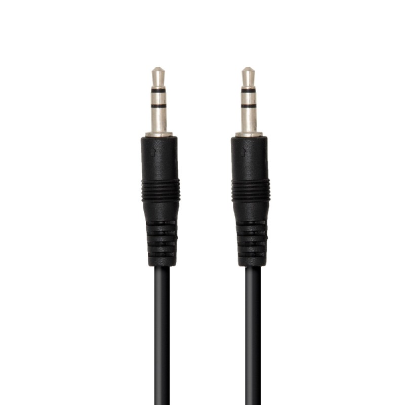 CORDON JACK 3,5MM STEREO MÂLE/MÂLE NOIR 2M