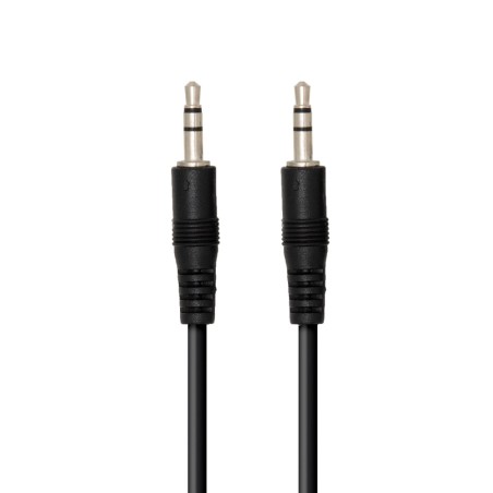 CORDON JACK 3,5MM STEREO MÂLE/MÂLE NOIR 2M