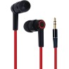 ECOUTEURS INTRA-AURICULAIRES CABLE PLAT ROUGE