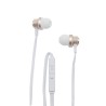 ECOUTEURS INTRA-AURICULAIRES AVEC MICRO ET VOLUME OR