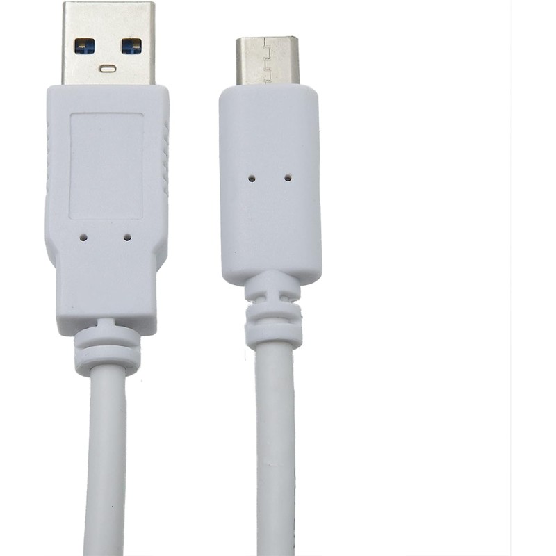 CABLE USB 3.0 A/TYPE-C MALE/MALE 1M BLANC