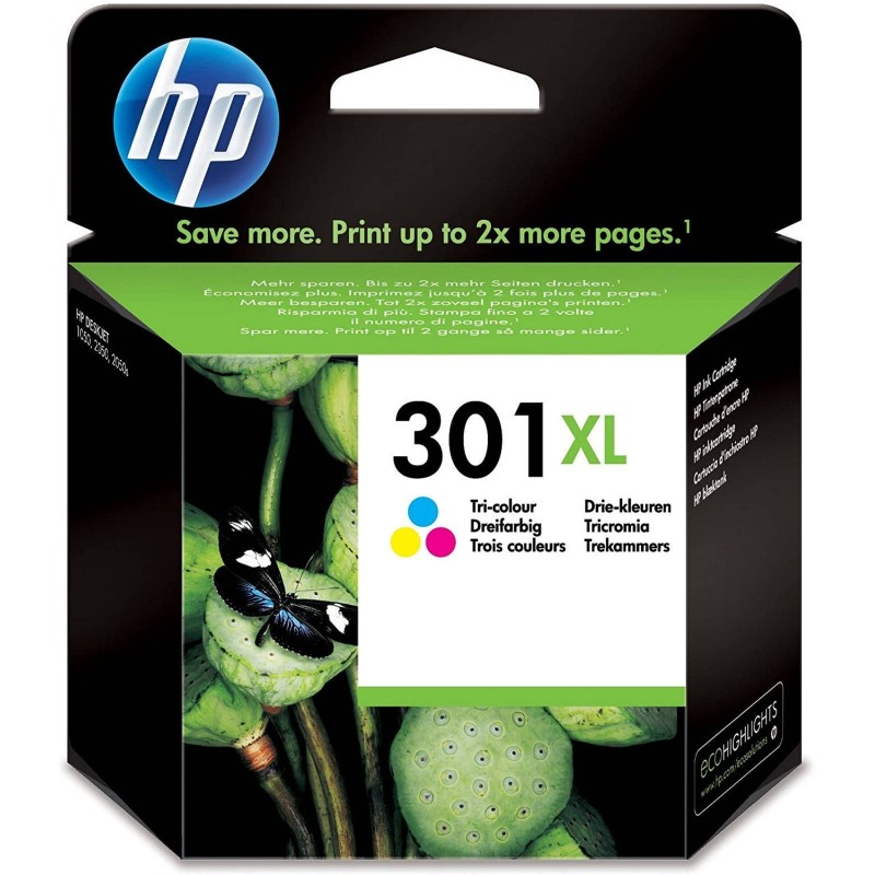 Pack de cartouches d'encre HP 301 XL Couleurs