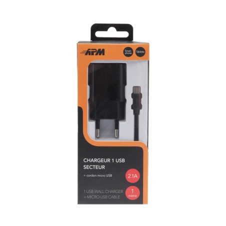 CHARGEUR SECTEUR 1USB 2.1A  NO