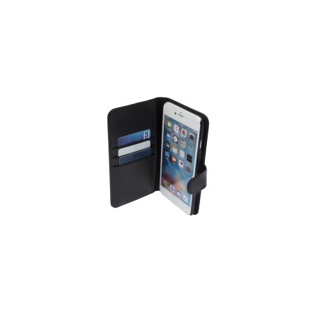 ETUI BOOK IPHONE 7+/8+ NOIR AVEC CARTES