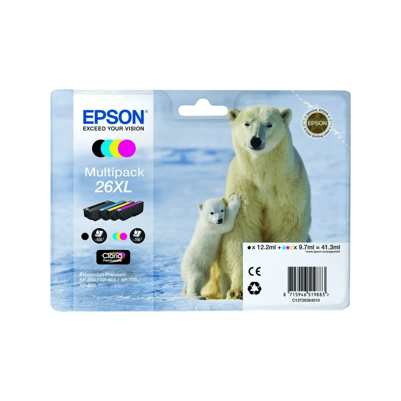 CARTOUCHE EPSON T2636 XL PACK OURS POLAIR