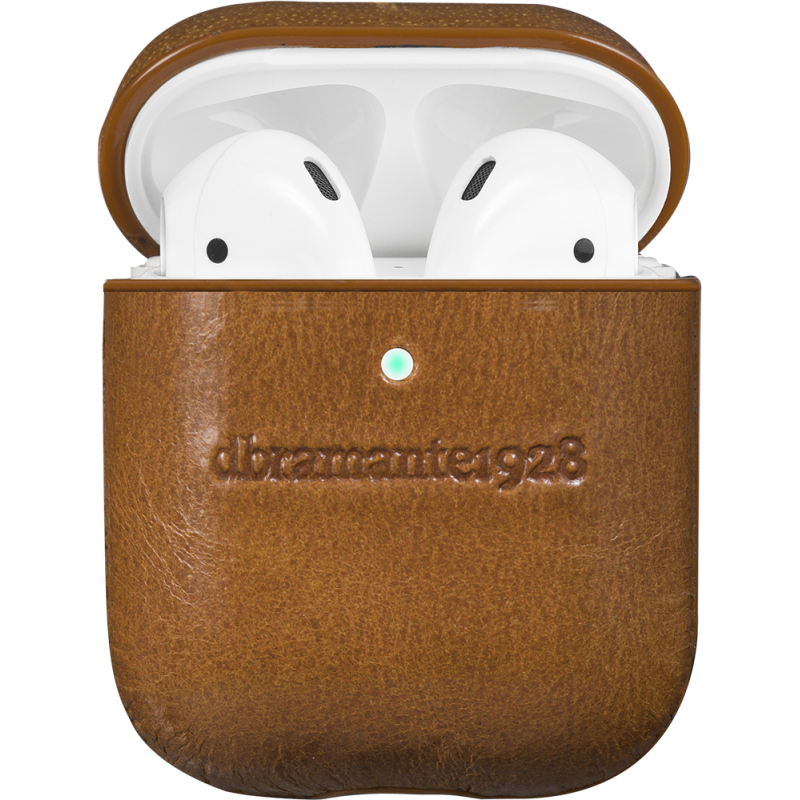 COQUE AIRPOD CUIR TAN