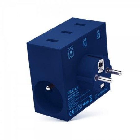 HIDEMINI 2USB 2USBC BLEU