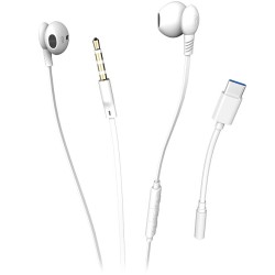 ECOUTEURS TYPE C BLANC RYGHT